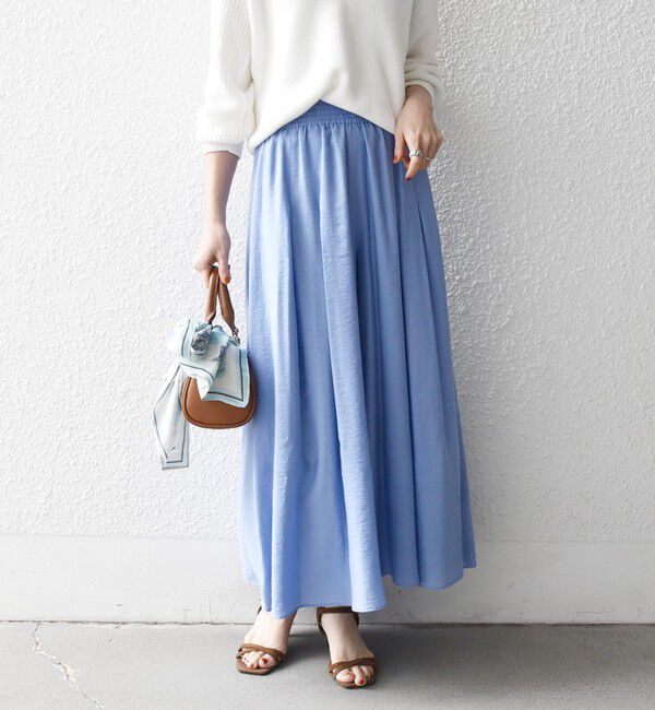 SHIPS any「《予約》SHIPS any:〈手洗い可能〉ギャザー ガウチョ イージー パンツ」|その他|