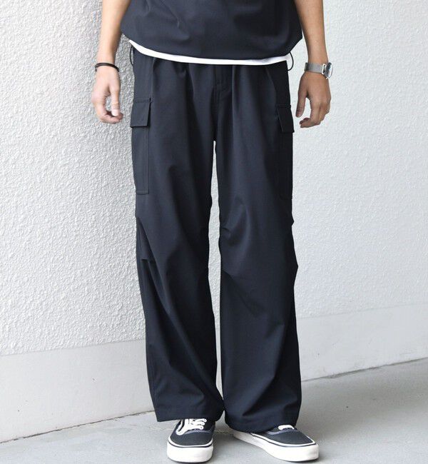 SHIPS any「SHIPS any:〈吸水速乾〉Rapidry スマート ワイド イージー カーゴ パンツ(セットアップ対応)◆」|カーゴ|