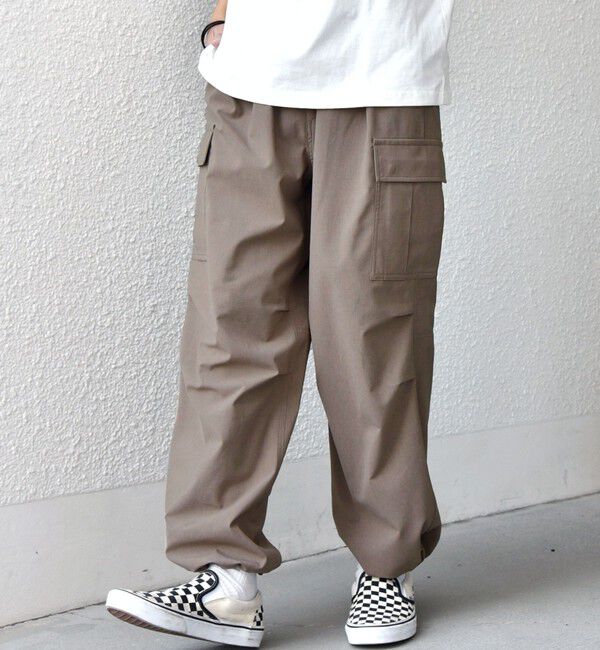 SHIPS any「SHIPS any:〈吸水速乾〉Rapidry スマート ワイド イージー カーゴ パンツ(セットアップ対応)◆」|カーゴ|