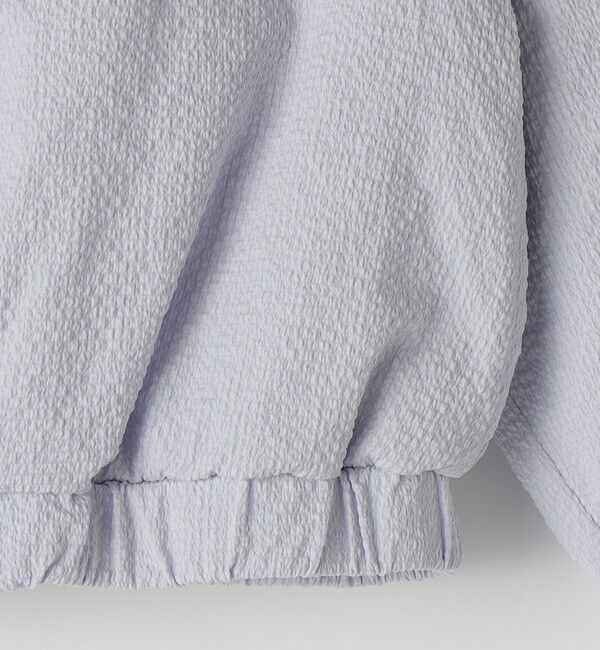 SHIPS KIDS「SHIPS KIDS:80～90cm / 〈UVカット〉ドライタッチ フリル ライト ブルゾン」|ブルゾン・スタジャン|