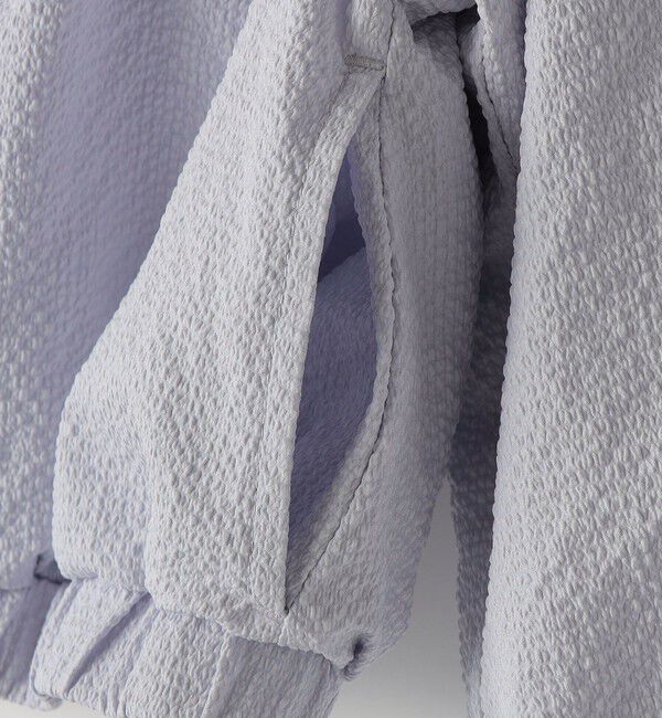 SHIPS KIDS「SHIPS KIDS:80～90cm / 〈UVカット〉ドライタッチ フリル ライト ブルゾン」|ブルゾン・スタジャン|