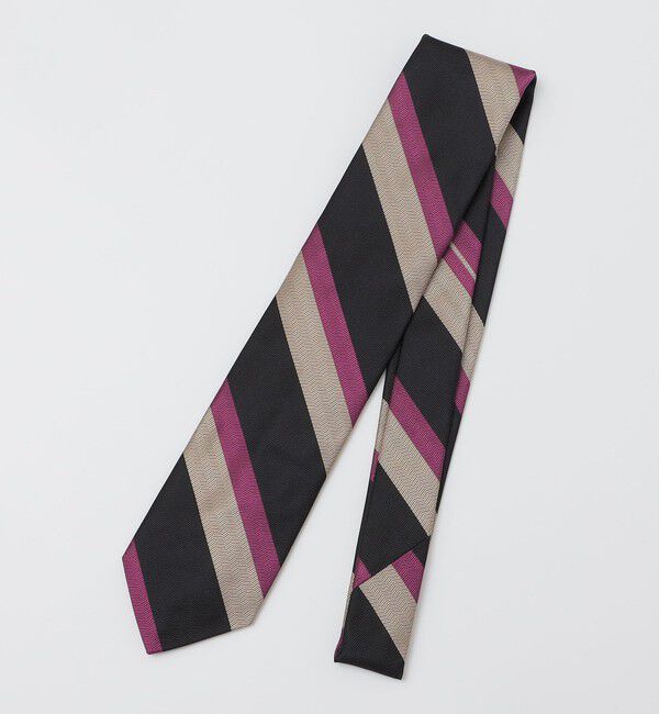 SHIPS「【SHIPS別注】TUDOR ROSES: シルク ヘリンボーン レジメンタル ネクタイ」|ネクタイ・蝶ネクタイ|