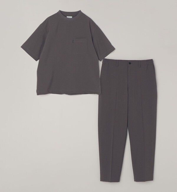 SHIPS any「SHIPS any:〈吸水速乾〉Rapidry クルーネック スピンドル ポケット Tシャツ(セットアップ対応)◆」|Tシャツ・カットソー|