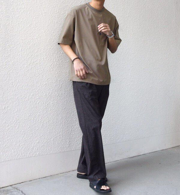 SHIPS any「SHIPS any:〈吸水速乾〉Rapidry クルーネック スピンドル ポケット Tシャツ(セットアップ対応)◆」|Tシャツ・カットソー|