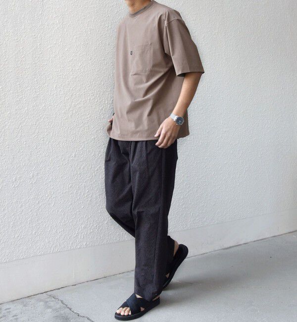 SHIPS any「SHIPS any:〈吸水速乾〉Rapidry クルーネック スピンドル ポケット Tシャツ(セットアップ対応)◆」|Tシャツ・カットソー|