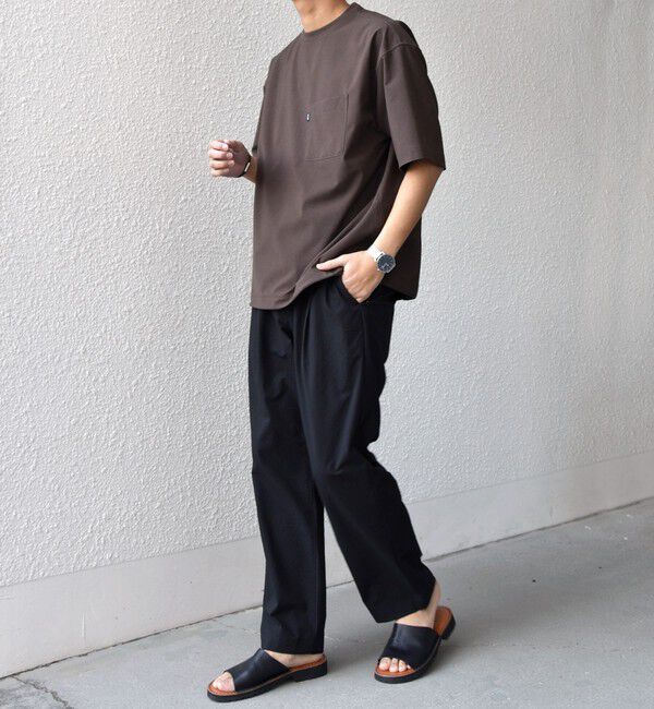 SHIPS any「SHIPS any:〈吸水速乾〉Rapidry クルーネック スピンドル ポケット Tシャツ(セットアップ対応)◆」|Tシャツ・カットソー|