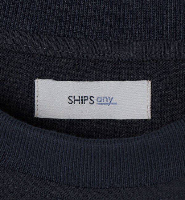 SHIPS any「SHIPS any:〈吸水速乾〉Rapidry クルーネック スピンドル ポケット Tシャツ(セットアップ対応)◆」|Tシャツ・カットソー|