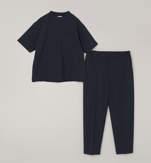 SHIPS any「SHIPS any:〈吸水速乾〉Rapidry クルーネック スピンドル ポケット Tシャツ(セットアップ対応)◆」|Tシャツ・カットソー|