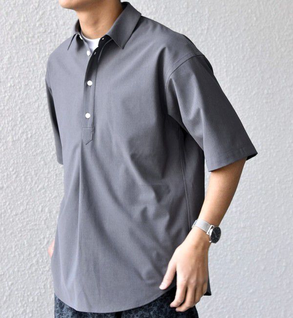 SHIPS any「SHIPS any:〈吸水速乾〉Rapidry ボタンダウン レギュラーカラー 半袖 シャツ(セットアップ対応)◆」|シャツ・ブラウス|