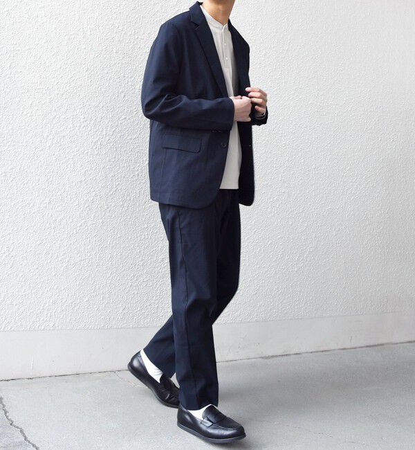 SHIPS any「SHIPS any:〈通気性/遮熱〉CALCULO サマー トロピカル セットアップ スーツ 26SS◆」|スーツ|ネイビー