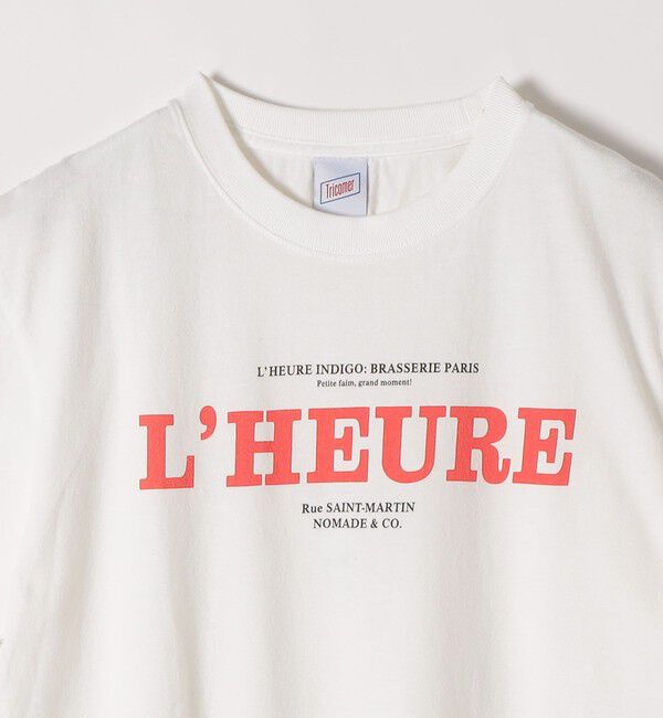 SHIPS any「《予約》TRICOMER:〈洗濯機可能〉フレンチ ロゴ プリント TEE」|Tシャツ・カットソー|