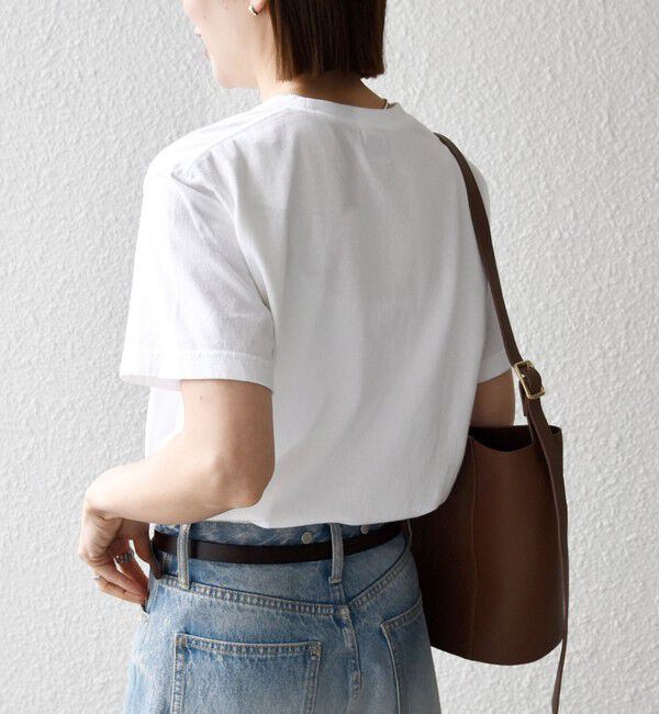 SHIPS any「《予約》TRICOMER:〈洗濯機可能〉フレンチ ロゴ プリント TEE」|Tシャツ・カットソー|