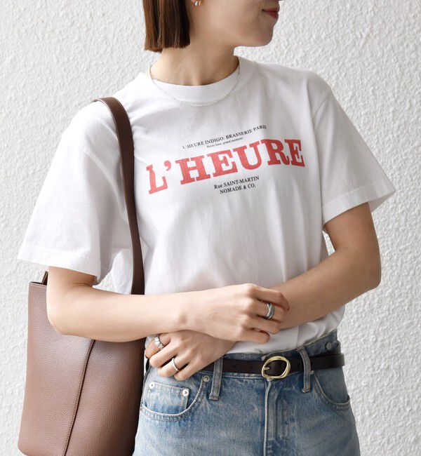 SHIPS any「《予約》TRICOMER:〈洗濯機可能〉フレンチ ロゴ プリント TEE」|Tシャツ・カットソー|