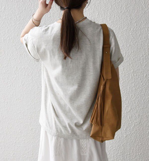 SHIPS any「《予約》TRICOMER:〈洗濯機可能〉フレンチ ロゴ プリント TEE」|Tシャツ・カットソー|