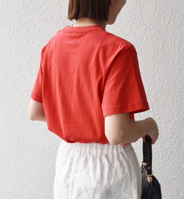 SHIPS any「《予約》TRICOMER:〈洗濯機可能〉フレンチ ロゴ プリント TEE」|Tシャツ・カットソー|