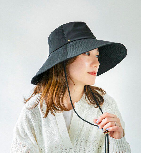quaranciel「《予約》quaranciel:〈UVカット/接触冷感/撥水加工/手洗い可能〉ワイド ブリム ハット」|ハット|