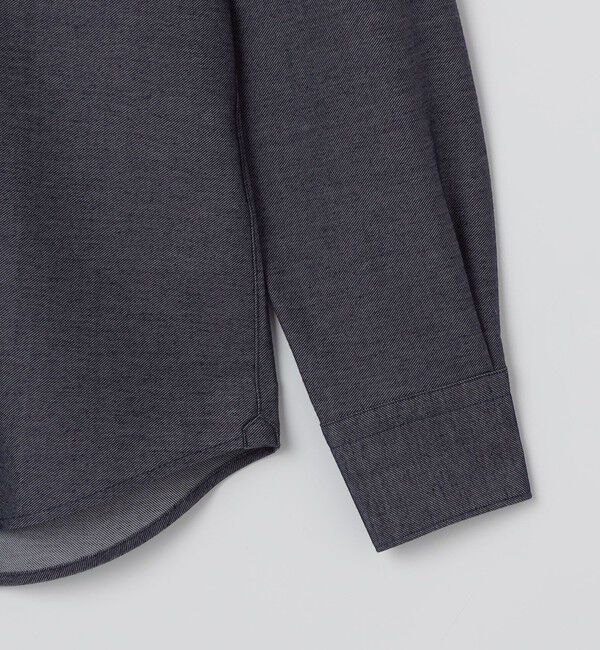 SHIPS「SHIPS: ジャージー デニム ライク ワンピースカラー シャツ」|シャツ・ブラウス|