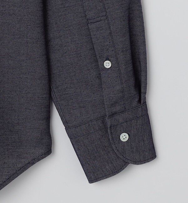 SHIPS「SHIPS: ジャージー デニム ライク ワンピースカラー シャツ」|シャツ・ブラウス|