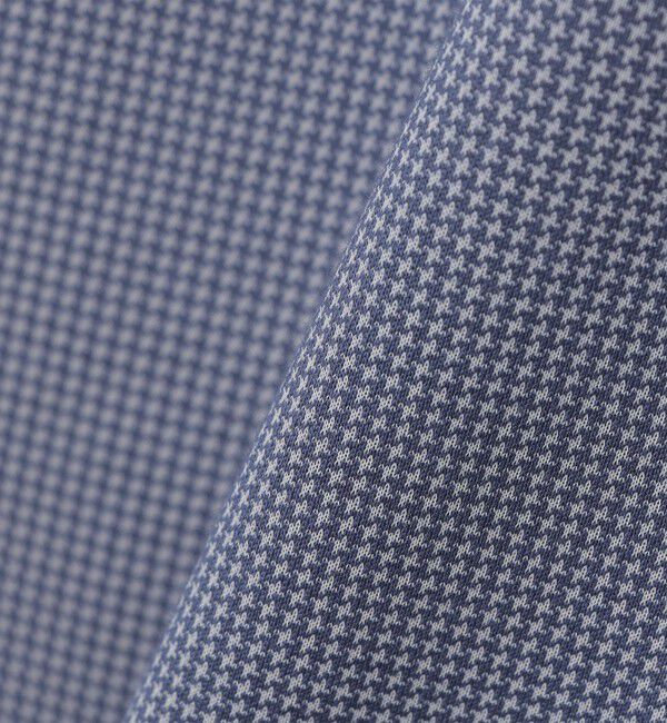 SHIPS「SHIPS: ジャージー ハウンドトゥース ワンピースカラー シャツ」|シャツ・ブラウス|