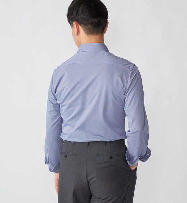 SHIPS「SHIPS: ジャージー ハウンドトゥース ワンピースカラー シャツ」|シャツ・ブラウス|