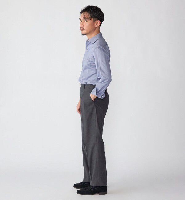 SHIPS「SHIPS: ジャージー ハウンドトゥース ワンピースカラー シャツ」|シャツ・ブラウス|