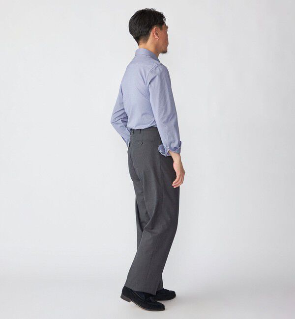 SHIPS「SHIPS: ジャージー ハウンドトゥース ワンピースカラー シャツ」|シャツ・ブラウス|