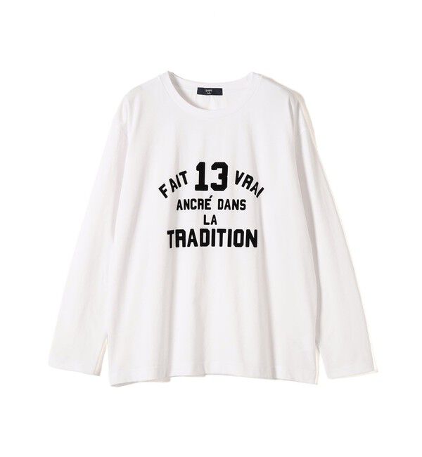 SHIPS Colors 「SHIPS Colors:〈洗濯機可能〉26SS フロッキー ロゴ TEE（ロンT）」|Tシャツ・カットソー|