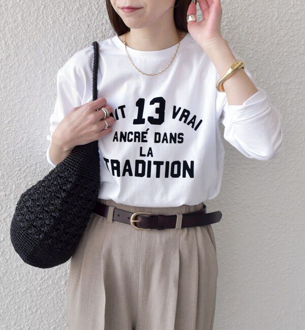 SHIPS Colors 「SHIPS Colors:〈洗濯機可能〉26SS フロッキー ロゴ TEE（ロンT）」|Tシャツ・カットソー|