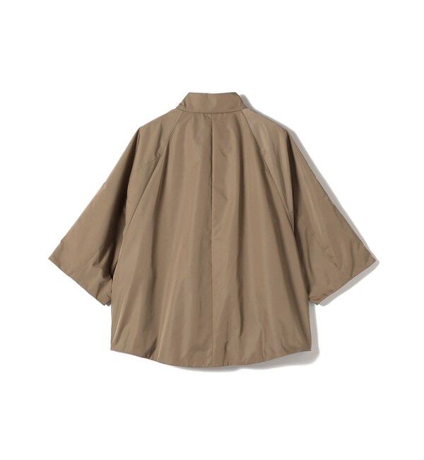 SHIPS for women「SHIPS Primary Navy Label:スタンドカラー ワイド スリーブ コート」|ブルゾン・スタジャン|