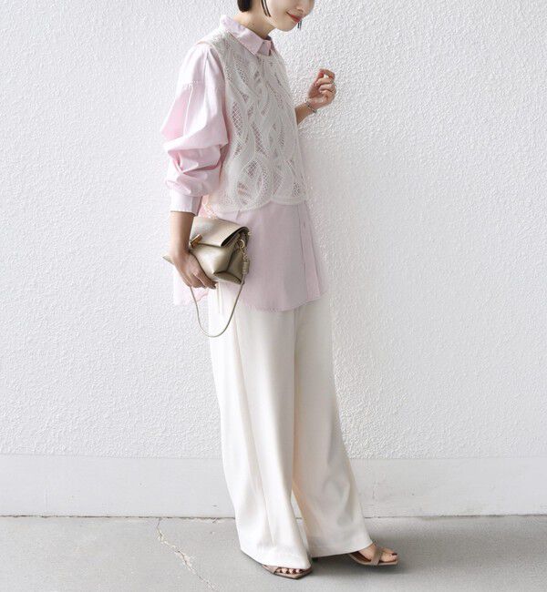 SHIPS for women「〈手洗い可能〉梳毛調ポケット デザイン ストレッチ ドロスト パンツ」|その他|