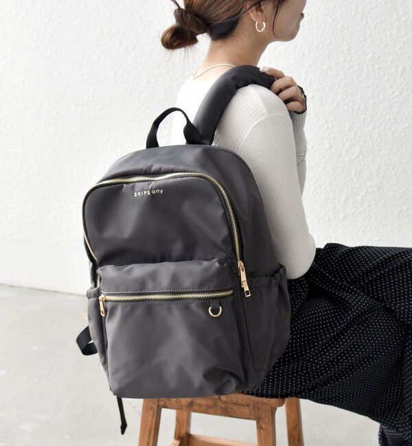 SHIPS any「《予約》SHIPS any: A4 サイド ギャザー ポケット バックパック」|リュック|
