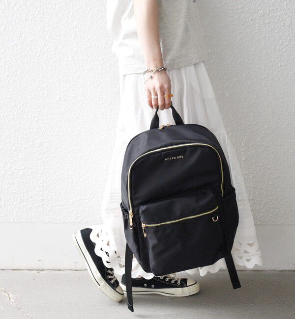 SHIPS any「《予約》SHIPS any: A4 サイド ギャザー ポケット バックパック」|リュック|