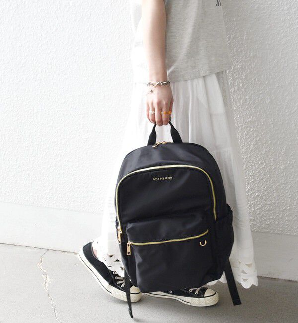 SHIPS any「《予約》SHIPS any: A4 サイド ギャザー ポケット バックパック」|リュック|