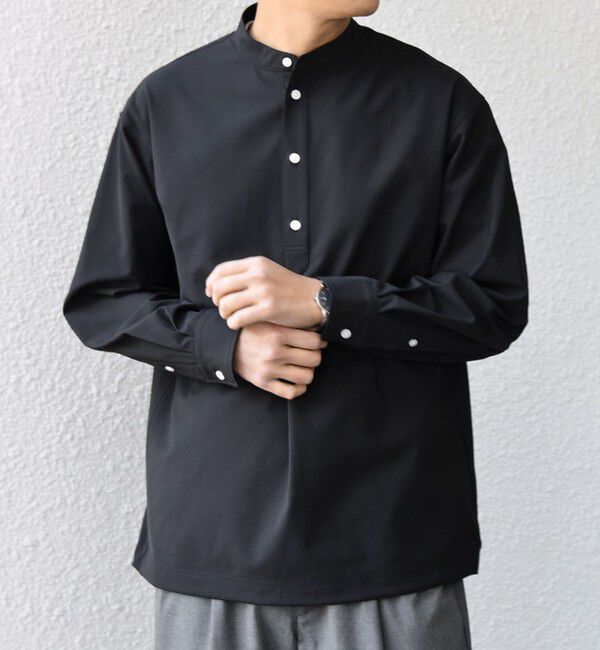 SHIPS any「SHIPS any:〈吸水速乾〉Rapidry バンドスキッパー スピンドル プルオーバー シャツ(セットアップ対応)◆」|シャツ・ブラウス|