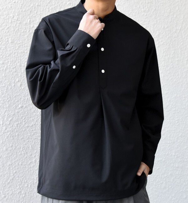 SHIPS any「SHIPS any:〈吸水速乾〉Rapidry バンドスキッパー スピンドル プルオーバー シャツ(セットアップ対応)◆」|シャツ・ブラウス|