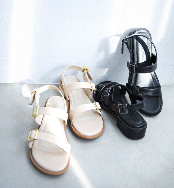 quaranciel「《予約》quaranciel: 2ストラップ ベルト サンダル」|サンダル|