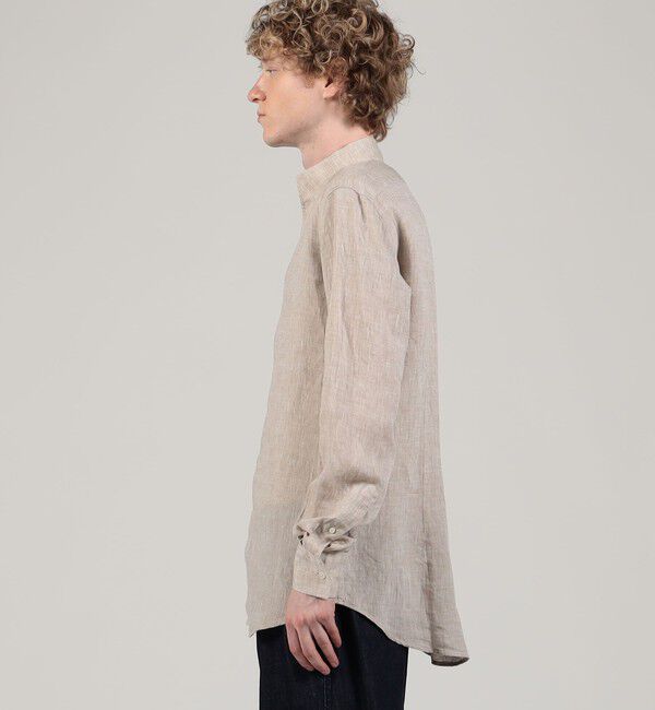TOMORROWLAND BUYING WEAR「BAGUTTA リネン スタンドカラーシャツ」|シャツ・ブラウス|