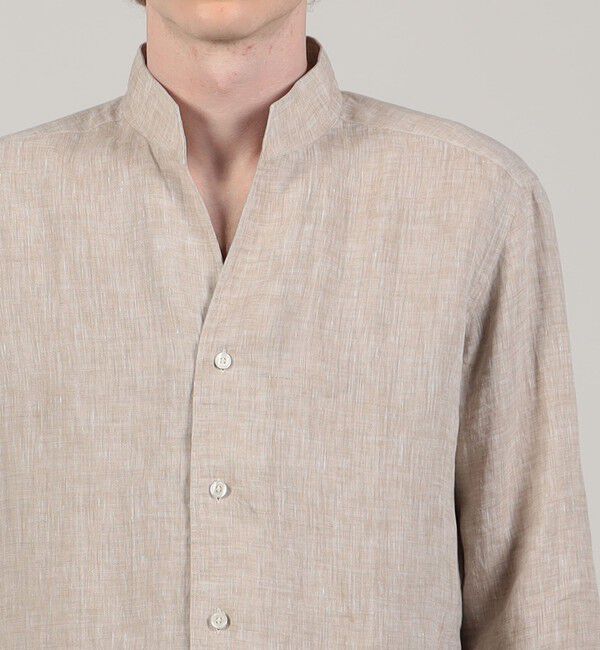TOMORROWLAND BUYING WEAR「BAGUTTA リネン スタンドカラーシャツ」|シャツ・ブラウス|