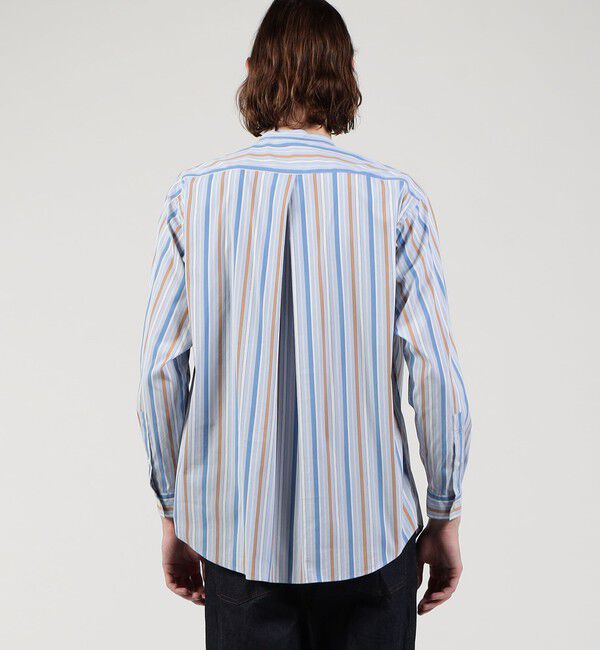 TOMORROWLAND MENS「スタンドカラープルオーバータックシャツ」|シャツ・ブラウス|