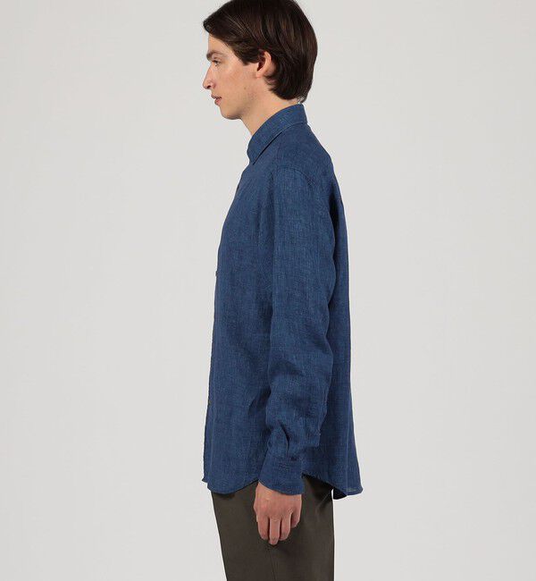 TOMORROWLAND MENS「リネン セミワイドカラーシャツ ALBINI」|シャツ・ブラウス|