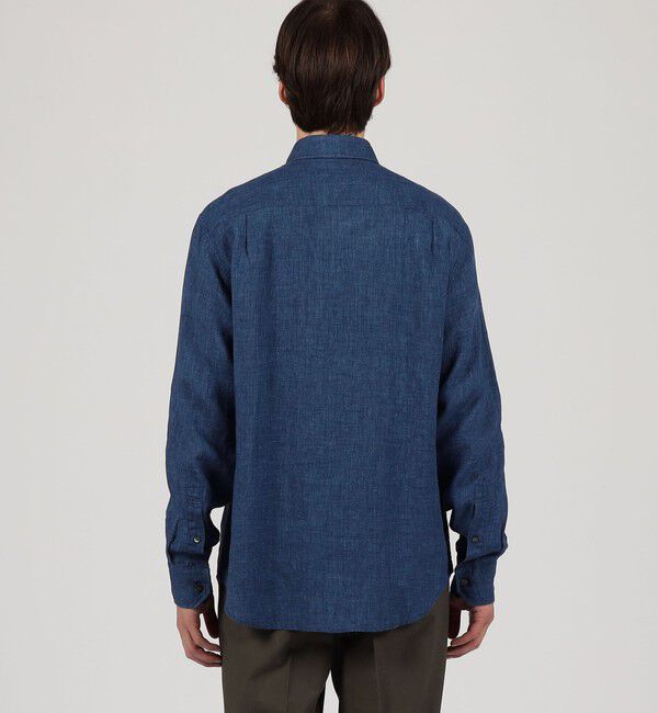 TOMORROWLAND MENS「リネン セミワイドカラーシャツ ALBINI」|シャツ・ブラウス|