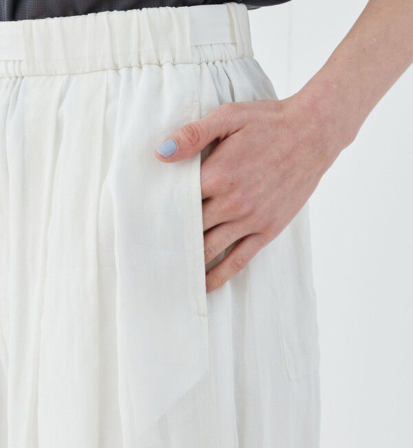 GALERIE VIE「コットンボイルワッシャー ベルテッドリラックスパンツ」|その他|