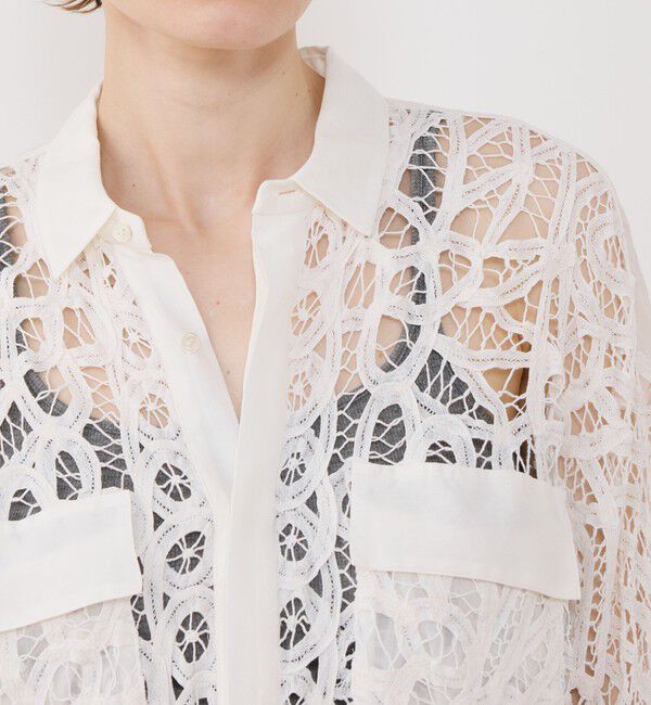GALERIE VIE「バテンレース ドルマンスリーブシャツ」|シャツ・ブラウス|
