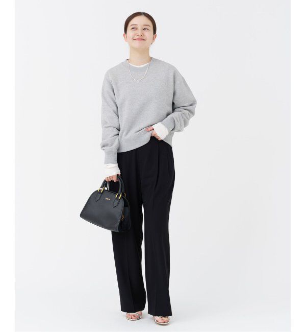 IENA「《追加2》TA/PL ジョーゼットタックワイドパンツ」|スラックス|