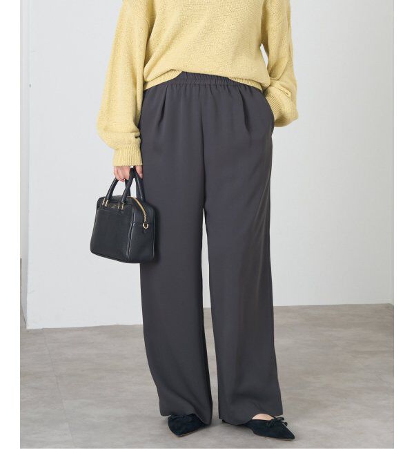 IENA「ダブルサテンイージーパンツ」|その他|