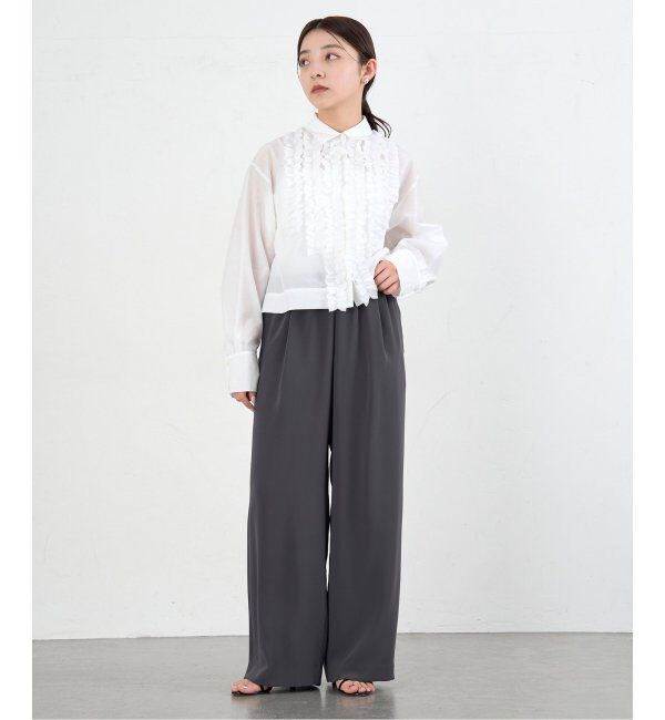 IENA「ダブルサテンイージーパンツ」|その他|