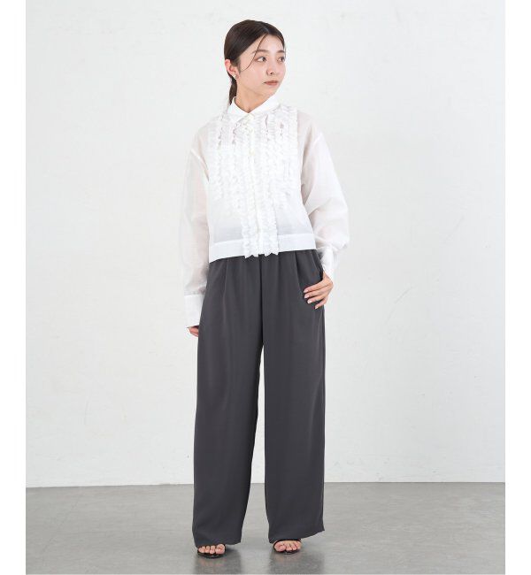 IENA「ダブルサテンイージーパンツ」|その他|