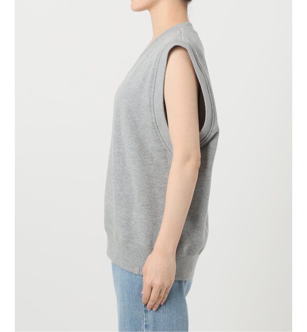 IENA「LOOPWHEELER for LOWERCASE 別注 ライトツリウラケ Vネックベスト」|ベスト・ジレ|