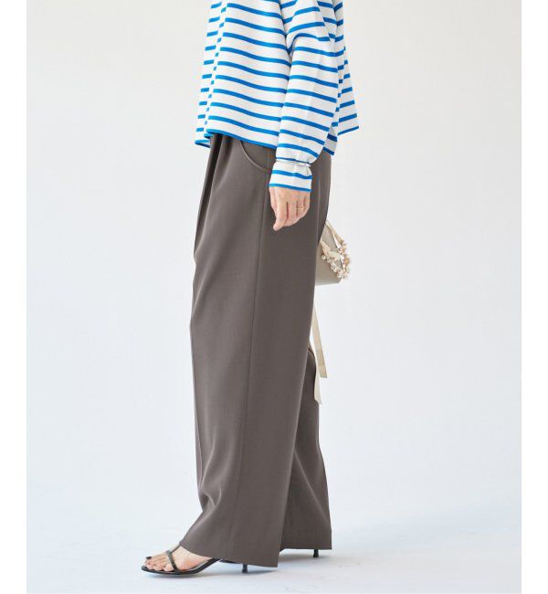 IENA「《追加4》サスペンダーツイルパンツ」|スラックス|