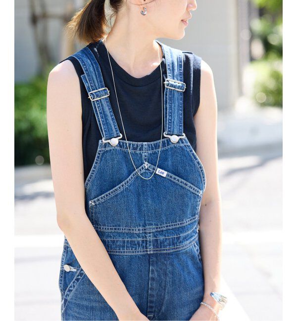 SLOBE IENA「《追加》スラブ天竺ノースリーブTEE」|Tシャツ・カットソー|ネイビー